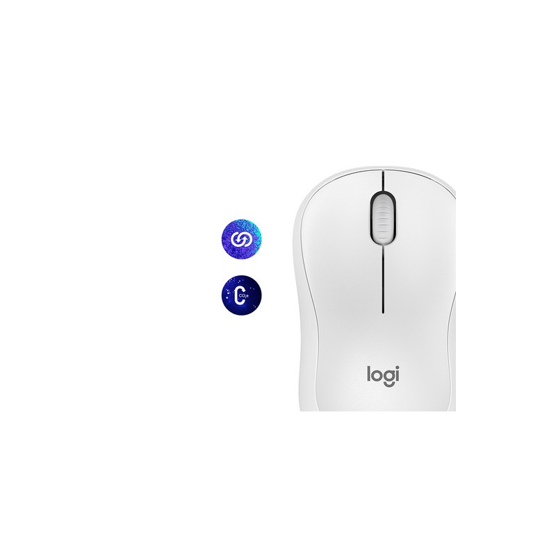 Miška Logitech M240 Silent Bluetooth, bela