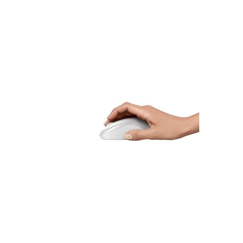 Miška Logitech M240 Silent Bluetooth, bela