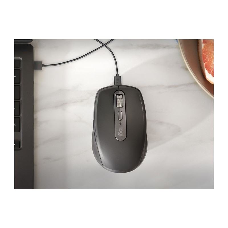 Miška Logitech MX Anywhere 3S, Bluetooth, DarkField laser, grafitna