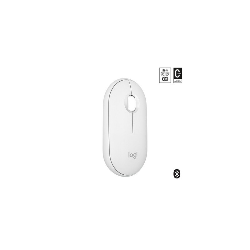 Miška brezžična Logitech Pebble 2 M350S, bela
