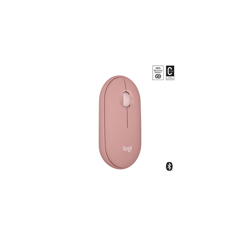 Miška brezžična Logitech Pebble 2 M350S, roza