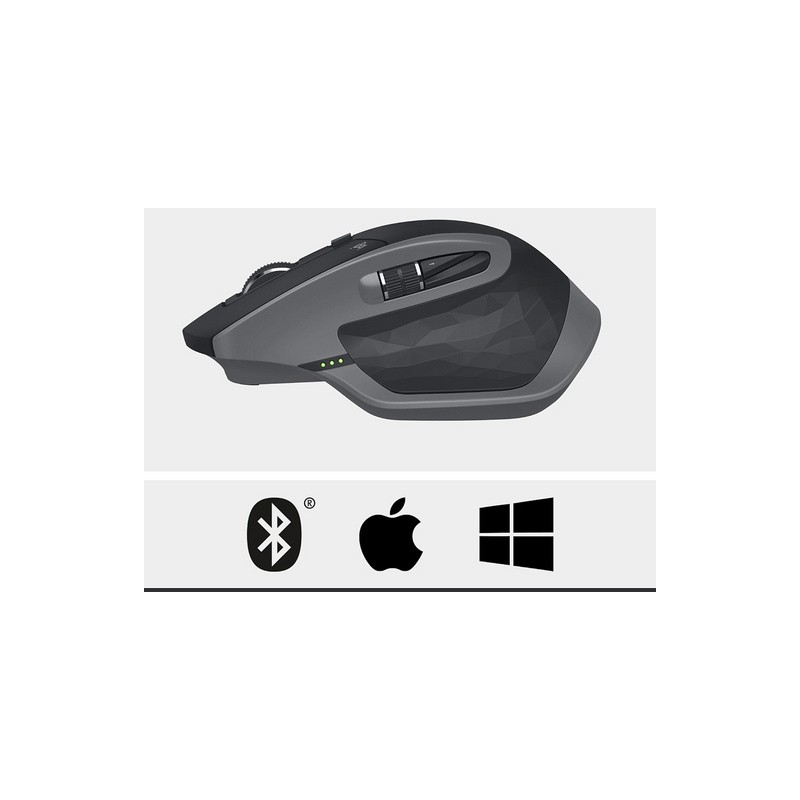 Miška Logitech MX Master 2S, Bluetooth Edition, grafitna
