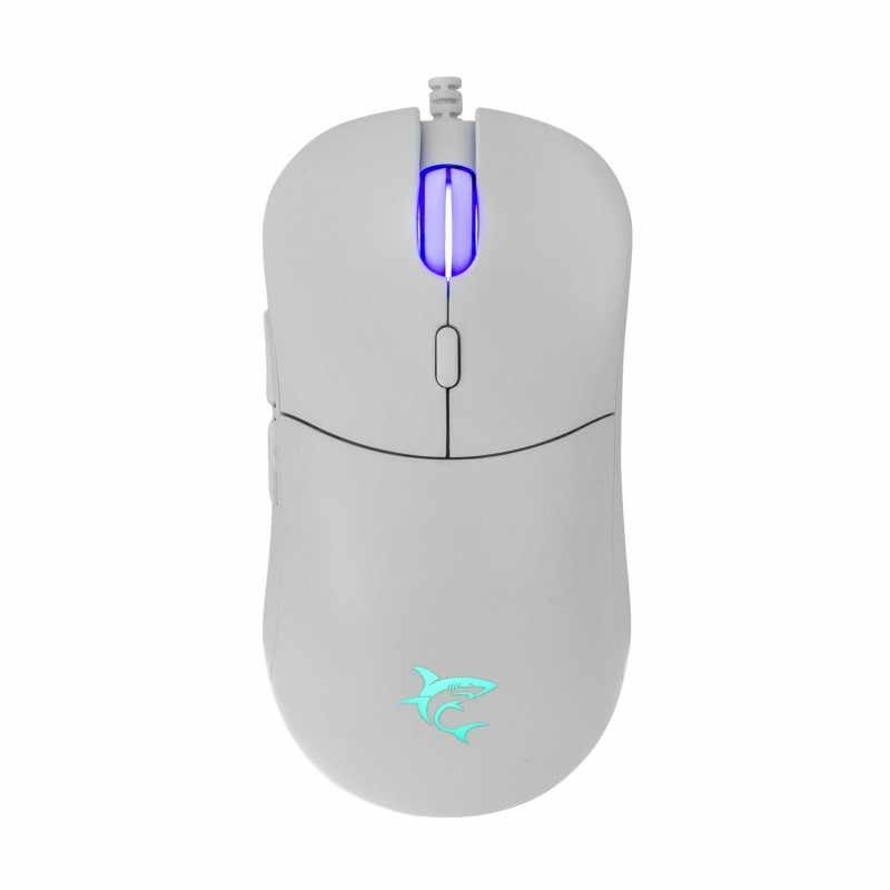 Miška WHITE SHARK BAGDEMAGUS bela, GM-5010