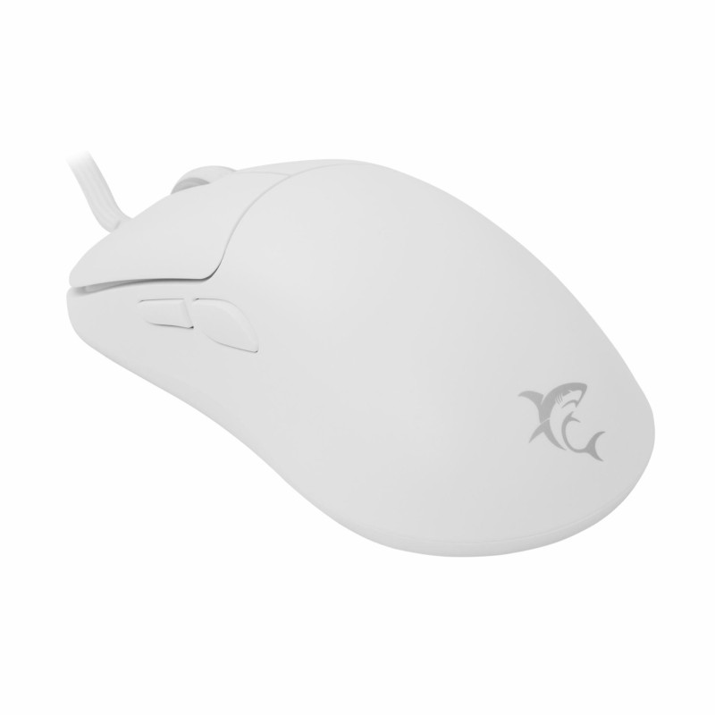 Miška WHITE SHARK GRAPHENE bela, GM-5014