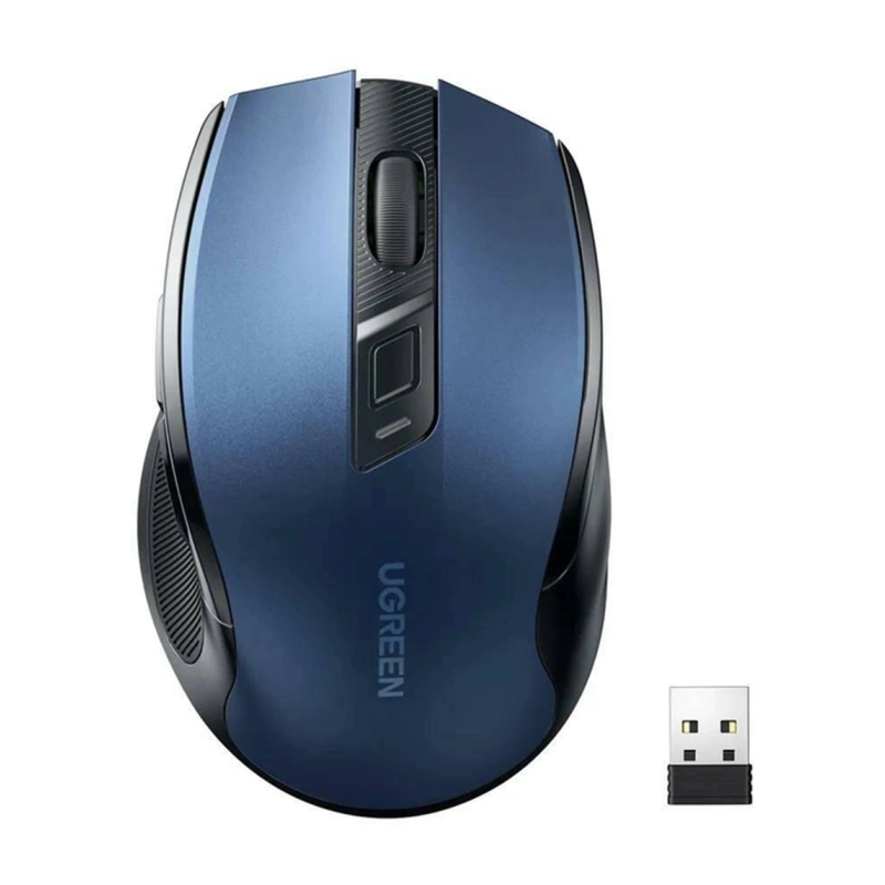 Miška Ugreen z USB sprejemnikom, modra