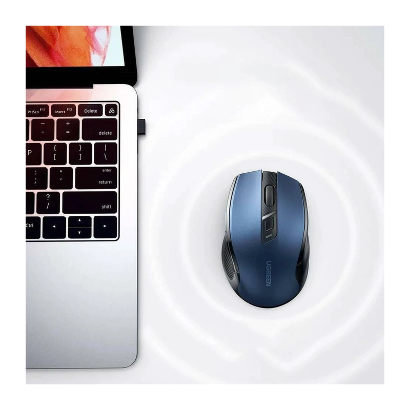 Miška Ugreen z USB sprejemnikom, modra