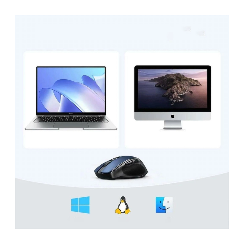 Miška Ugreen z USB sprejemnikom, modra