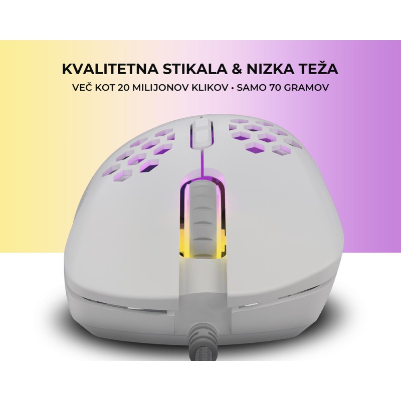 Miška Genesis Krypton 550, bela