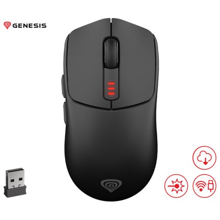 Miška Genesis Zircon 500, črna