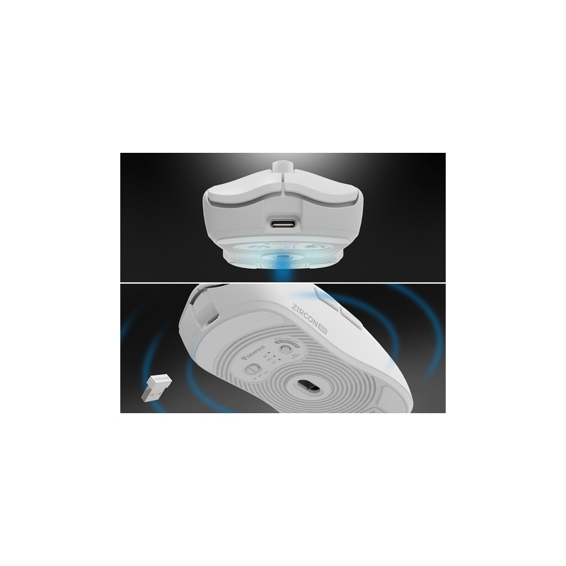 Miška Genesis Zircon 500, bela