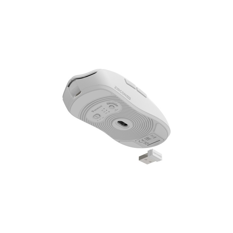 Miška Genesis Zircon 500, bela
