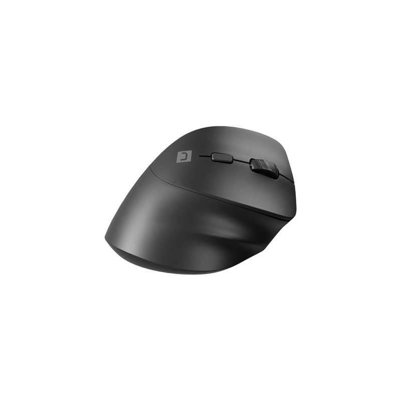 Miška Natec CRAKE 2, ergonomska, desna, črna