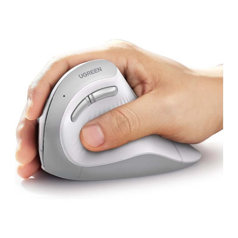 Miška Ugreen ergonomska, bela, 45759