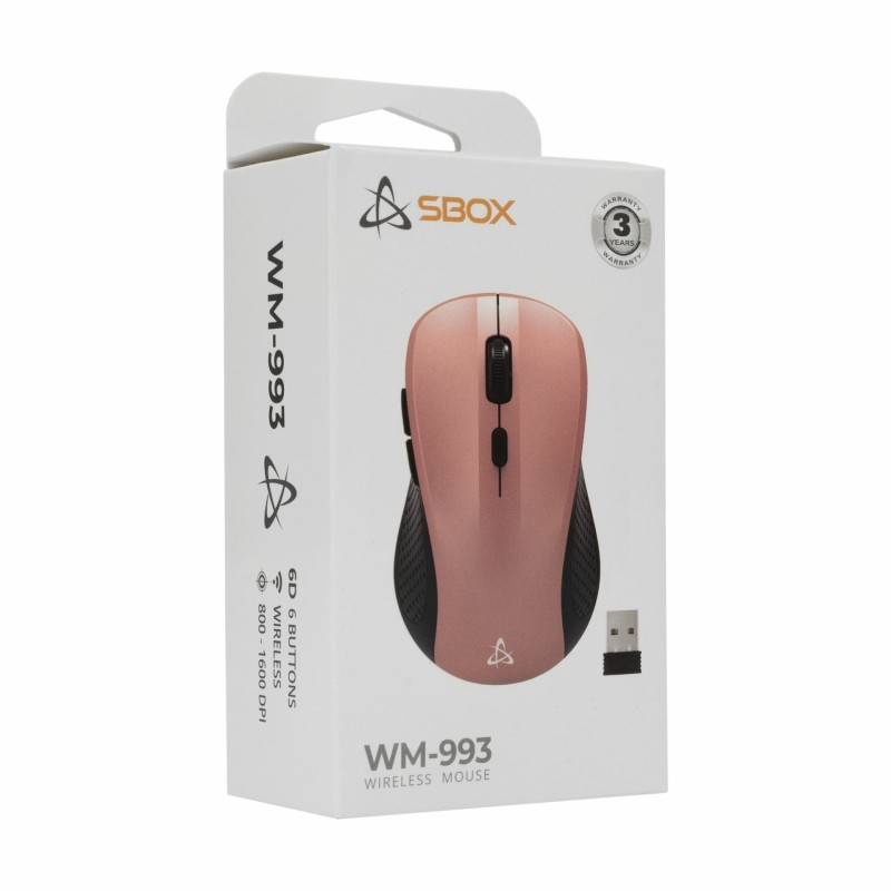 Miška SBOX WM-993, roza