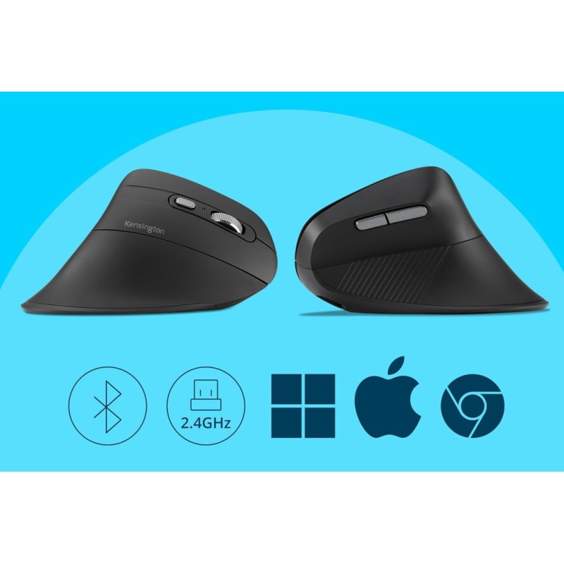 Miška Kensington MY630 EQ K72482WW, ergonomska, črna