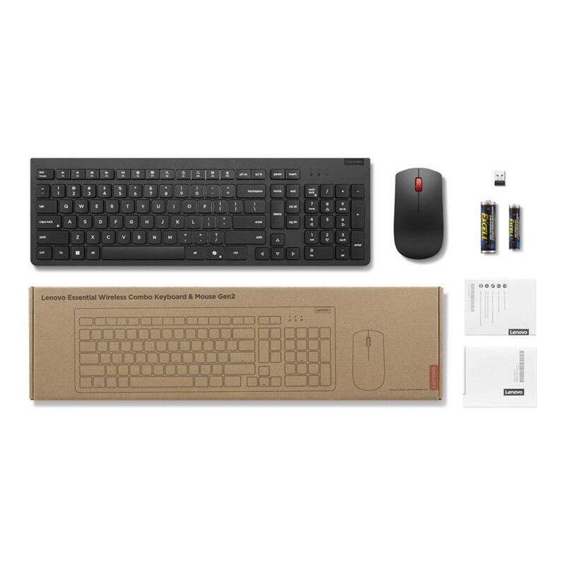 Komplet miške in tipkovnice LENOVO Essential Wireless Combo Gen2