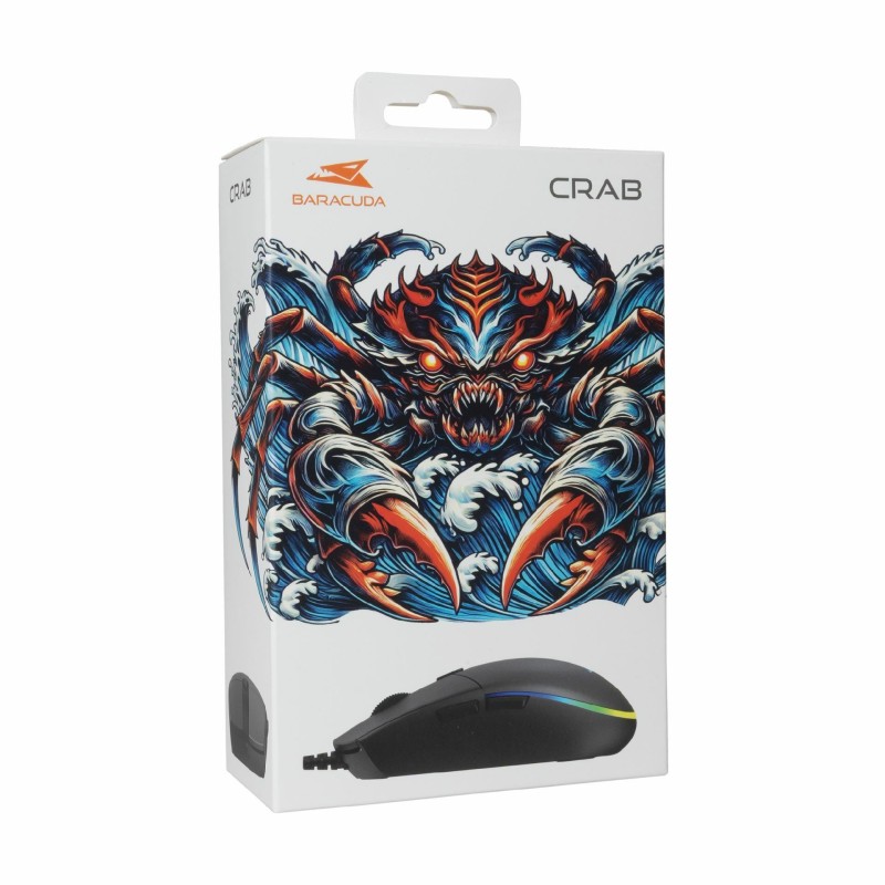 Miška BARACUDA BGM-111 CRAB, črna