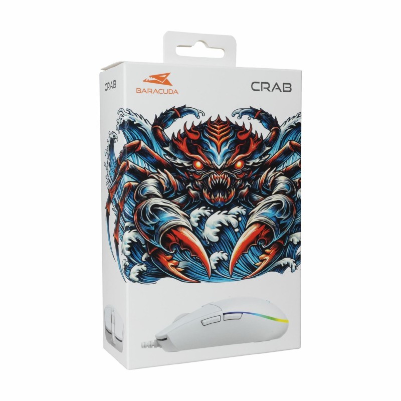 Miška BARACUDA BGM-112 CRAB, bela