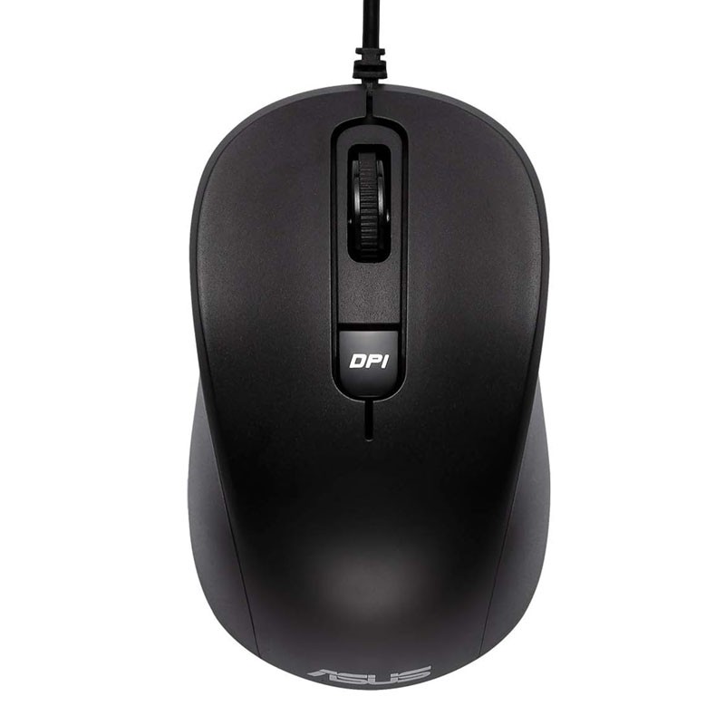 Miška ASUS MU101C Wired Blue Ray Mouse, črna