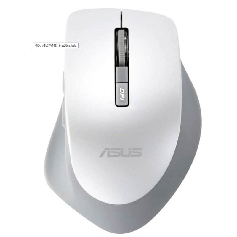 Miška brezžična ASUS WT425, bela