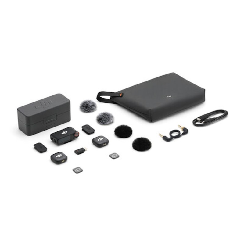 Mikrofon DJI Mic 3 (2 TX + 1 RX + polnilna postaja)