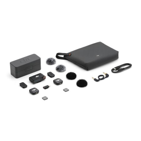 Mikrofon DJI Mic 3 (2 TX + 1 RX + polnilna postaja)