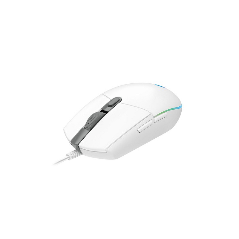 Miška Logitech G102 LIGHTSYNC, bela