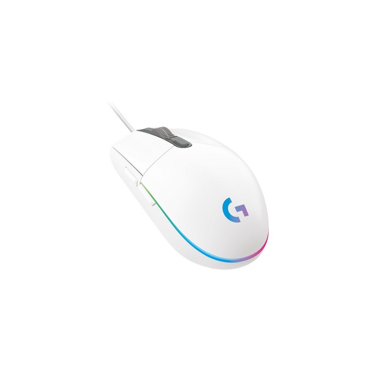 Miška Logitech G102 LIGHTSYNC, bela