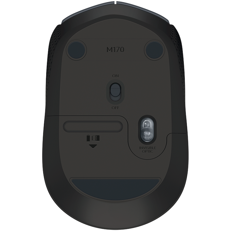 Miška brezžična optična Logitech M170, siva