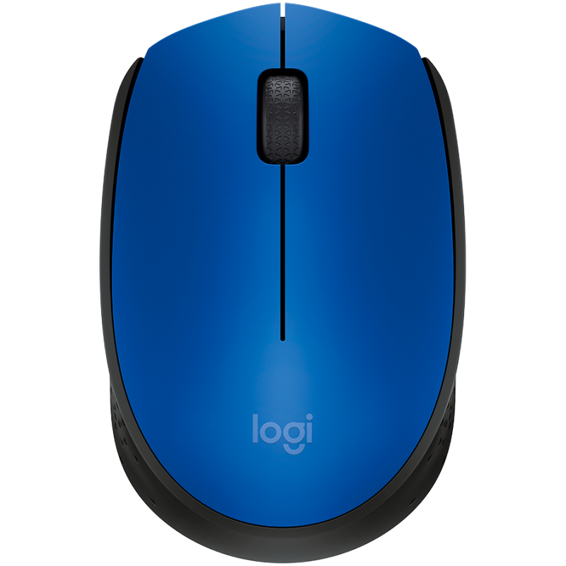 Miška za prenosnik brezžična Logitech M171, modra, 910-004640