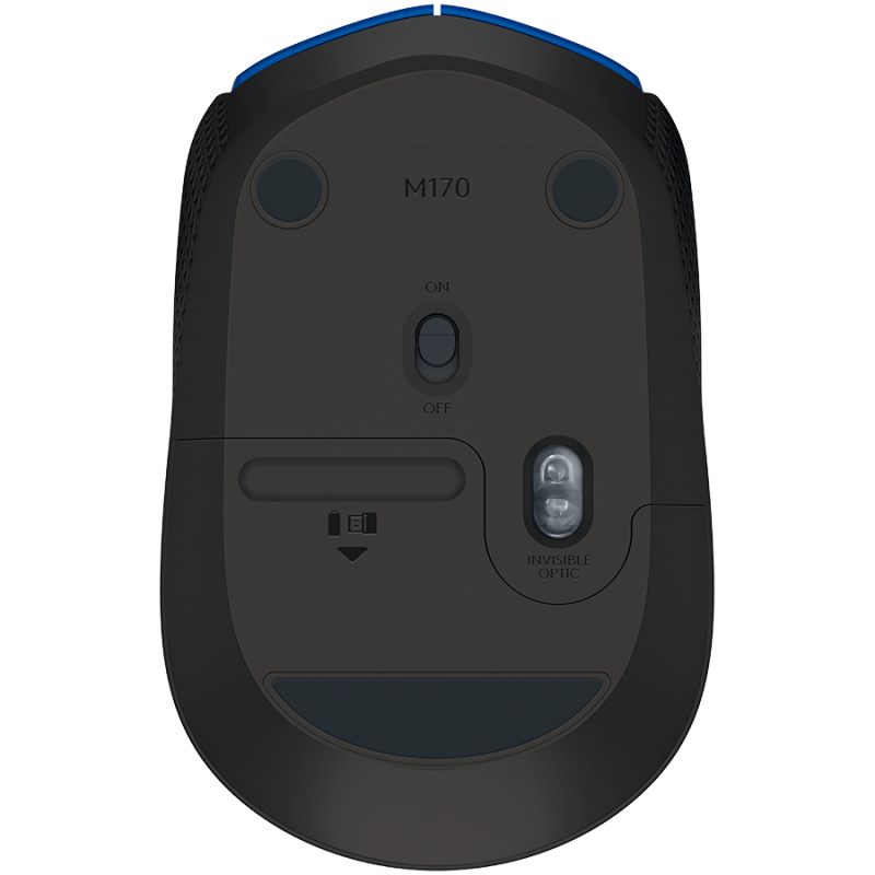 Miška za prenosnik brezžična Logitech M171, modra, 910-004640