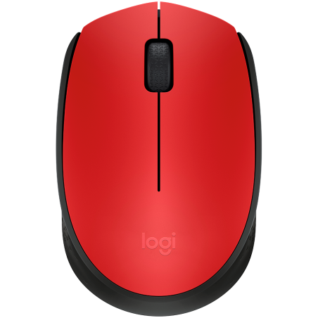 Miška za prenosnik brezžična Logitech M171, rdeča, 910-004641