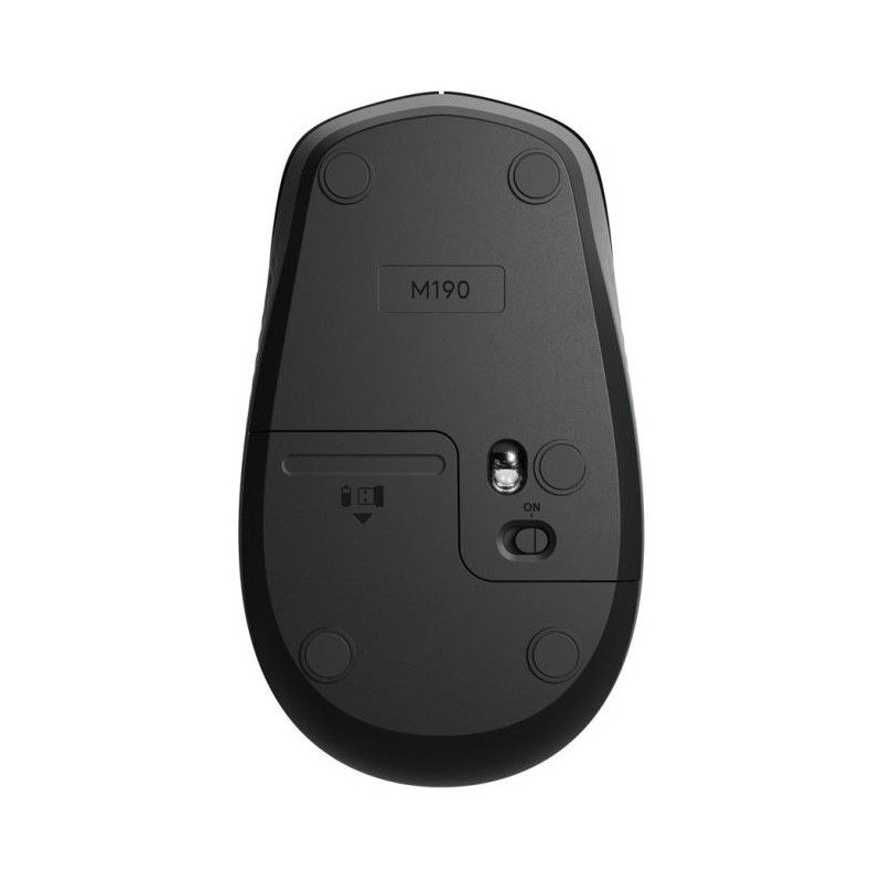 Miška Logitech M190 Wireless, črna