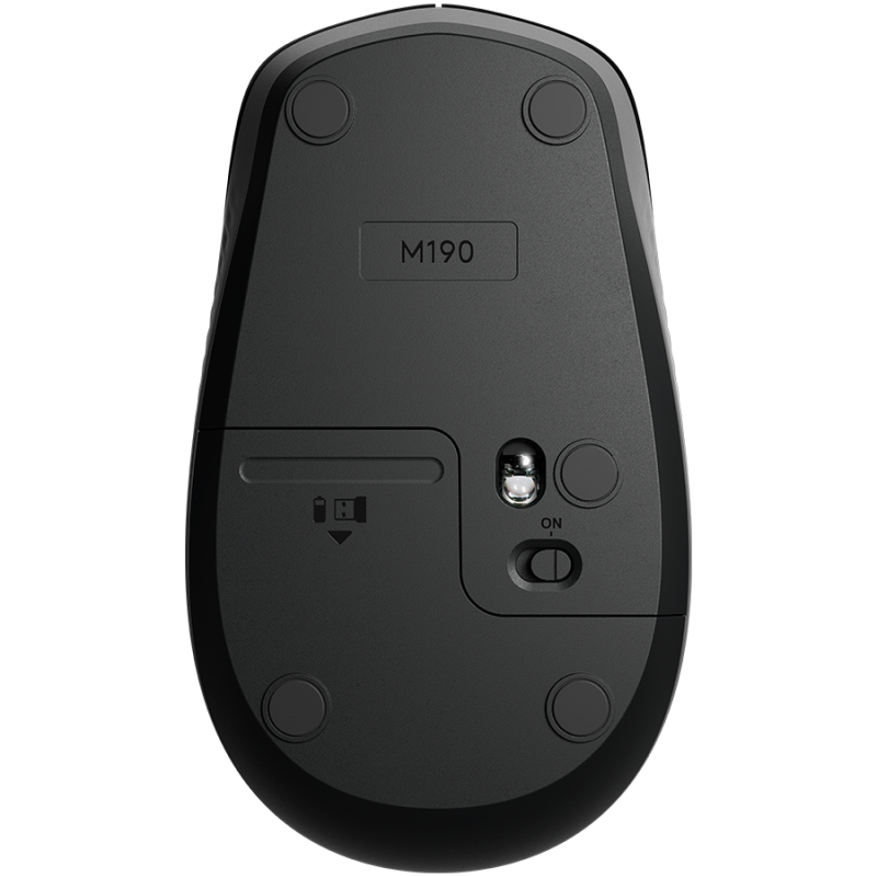 Miška Logitech M190 Wireless, siva