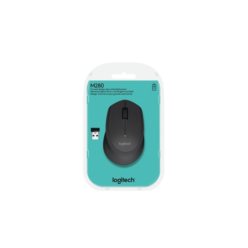 Miška za prenosnik brezžična optična Logitech M280 črna