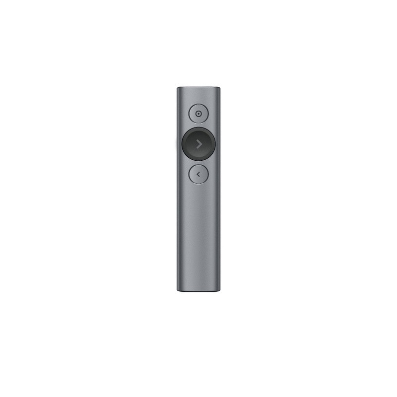 Presenter Logitech Spotlight, brezžični, USB, siv