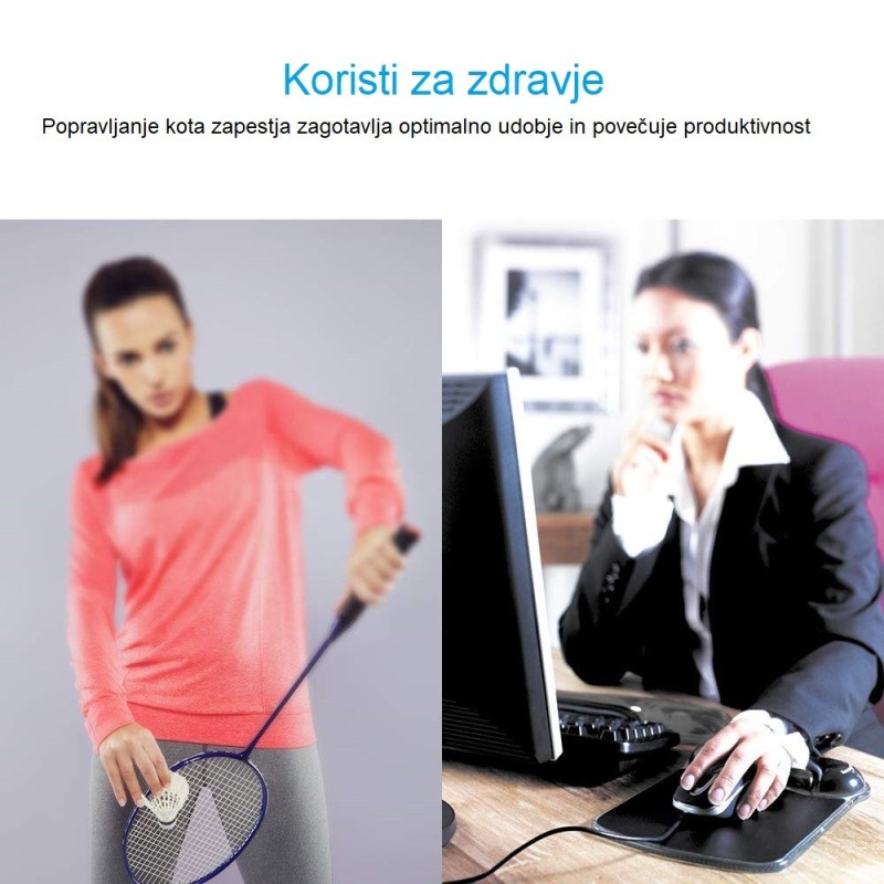 Podloga za miško gel Kensington 62402, črno-rdeča