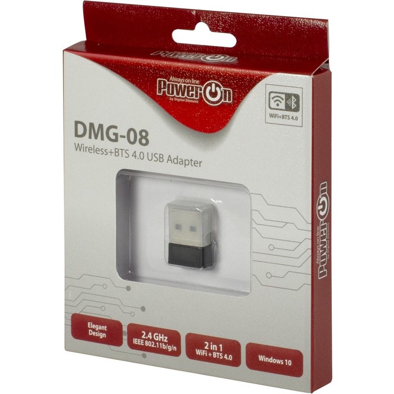 Brezžična mrežna kartica INTER-TECH DMG-08, 150Mbps, BT, USB