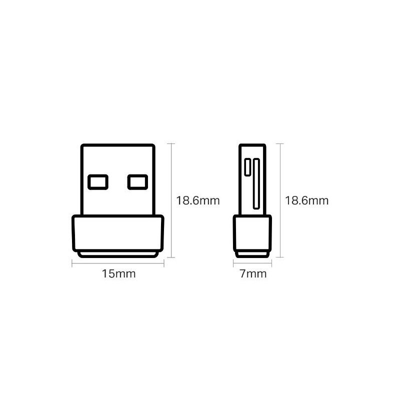 Brezžična mrežna kartica TP-LINK Archer T2U Nano, 600 Mbps, USB