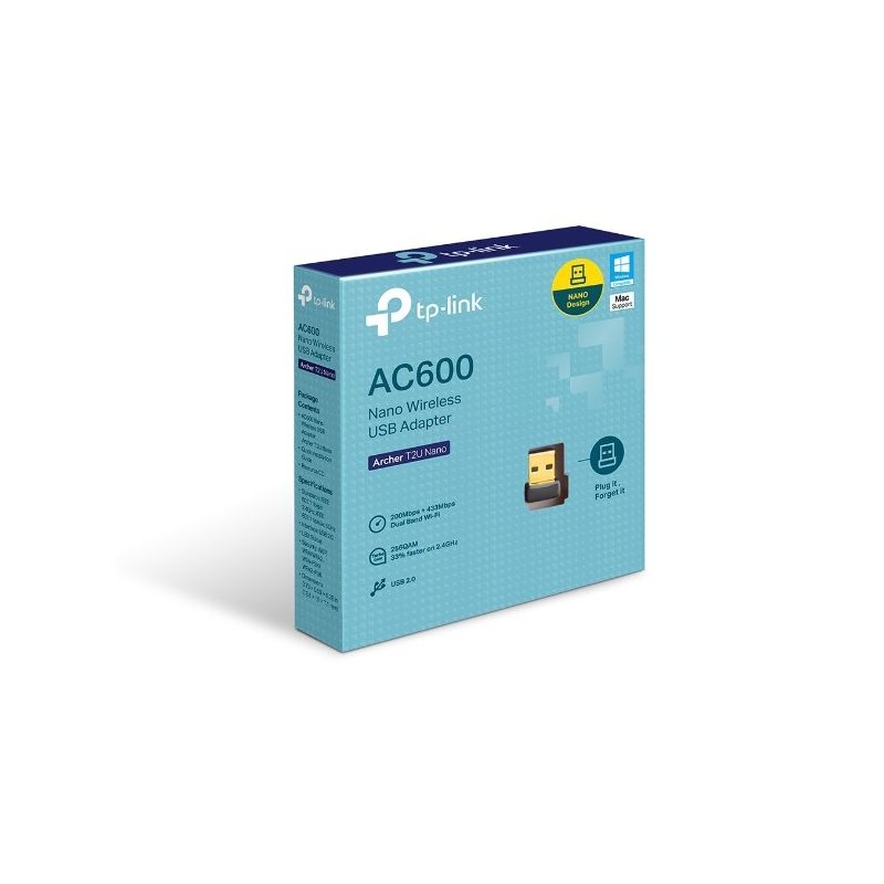 Brezžična mrežna kartica TP-LINK Archer T2U Nano, 600 Mbps, USB