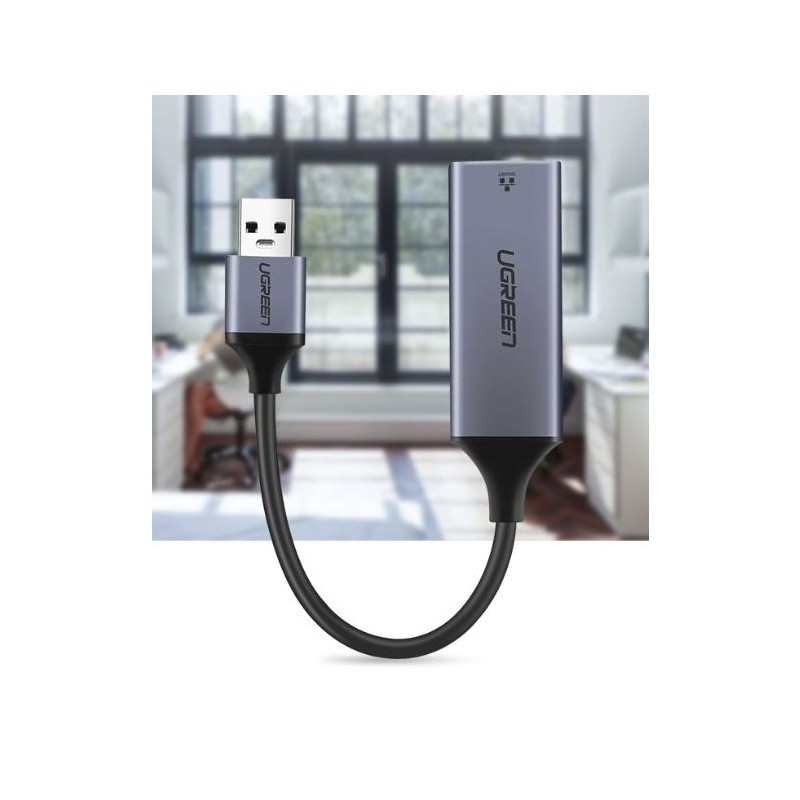 Ugreen USB 3.0 Gigabit Ethernet Adapter mrežna kartica siv
