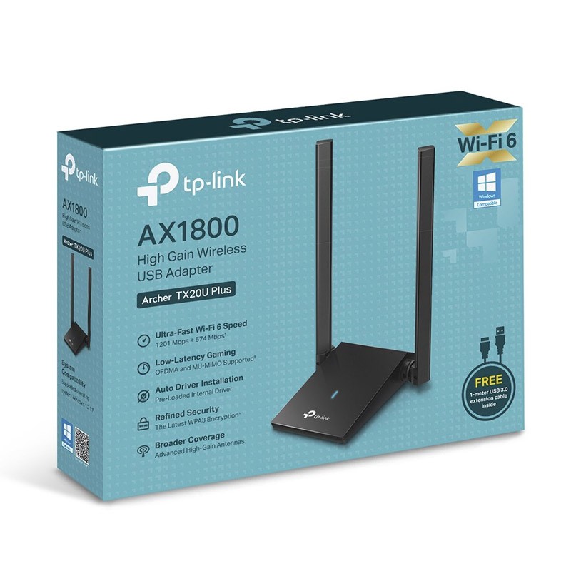 TP-LINK Archer TX20U AX1800 PLUS Wi-Fi 6 USB mrežna kartica