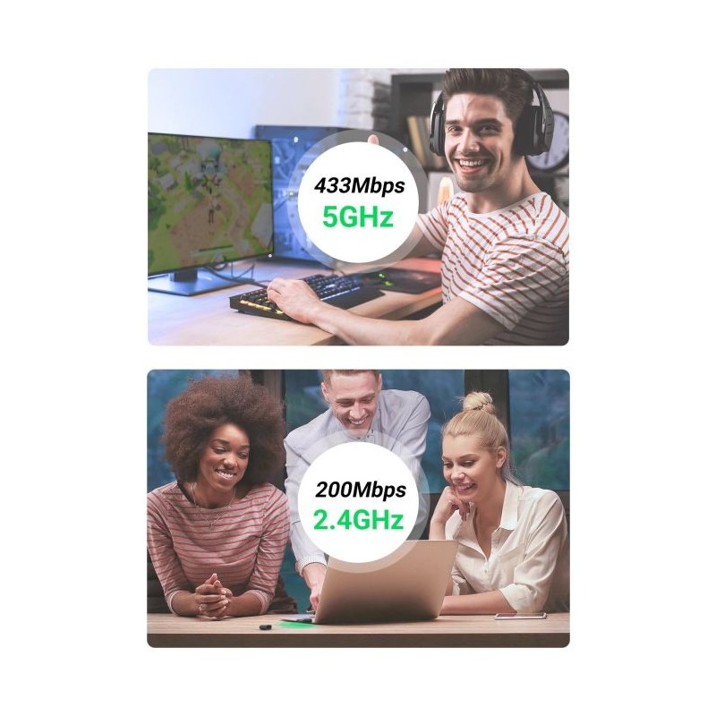 Adapter Ugreen AC650 Dual Band USB WLAN