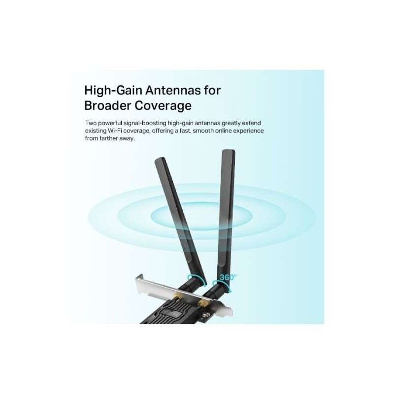 Brezžična mrežna kartica TP-LINK Archer TX20E, AX1800, Wi-Fi 6, Bluetooth 5.2