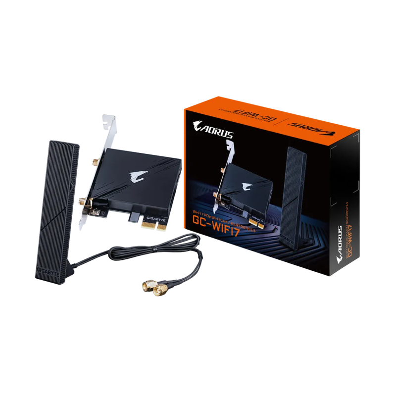 Brezžična mrežna kartica Gigabyte GC, Wi-Fi 7, Bluetooth 5.3, PCIe