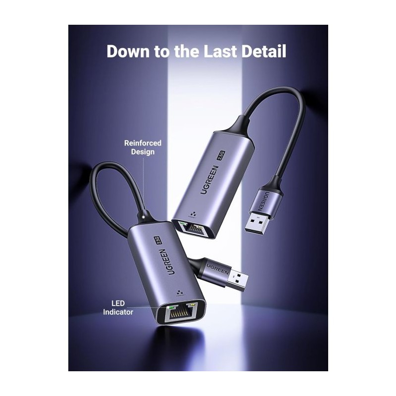 Mrežni adapter Ugreen 25051, USB-A na RJ45