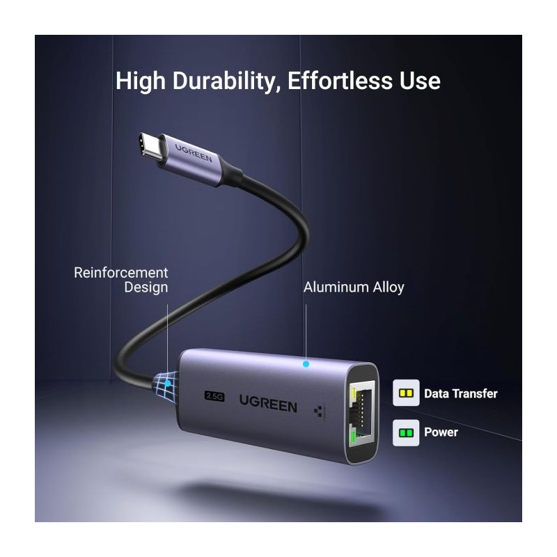 Mrežni adapter Ugreen 25052, USB-C na RJ45