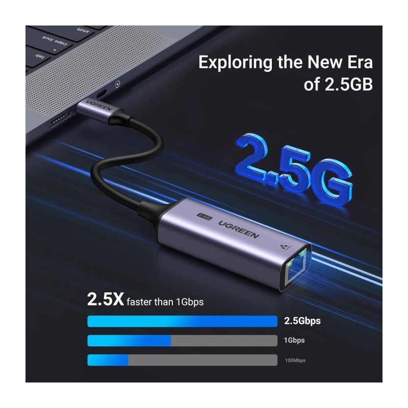 Mrežni adapter Ugreen 25052, USB-C na RJ45