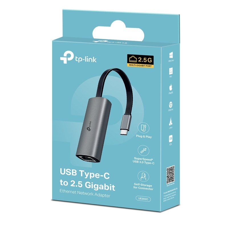 Mrežni adapter TP-Link UE302C, USB-C na RJ45