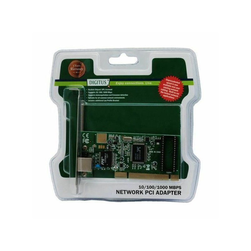 Mrežna kartica PCI 10/100/1000, Digitus DN-10110, LP